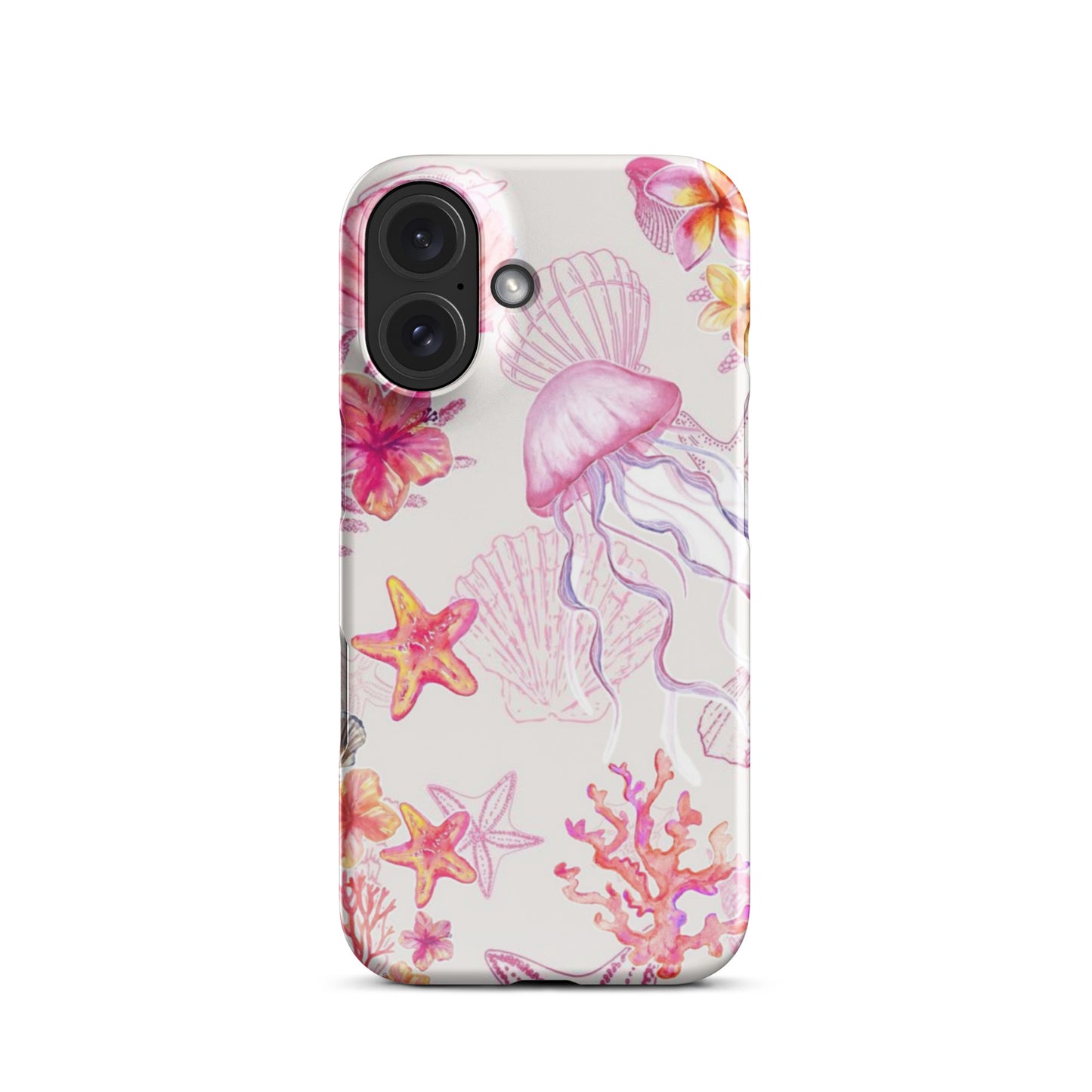 Artistic blue coral phone cover for iPhone
