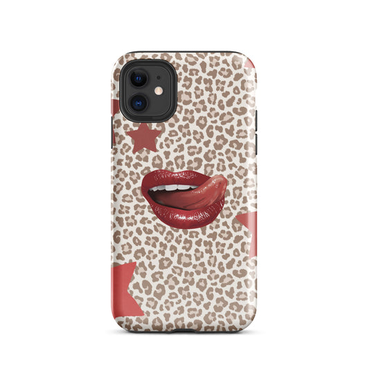 Wild Kiss phone case with lipstick kiss design