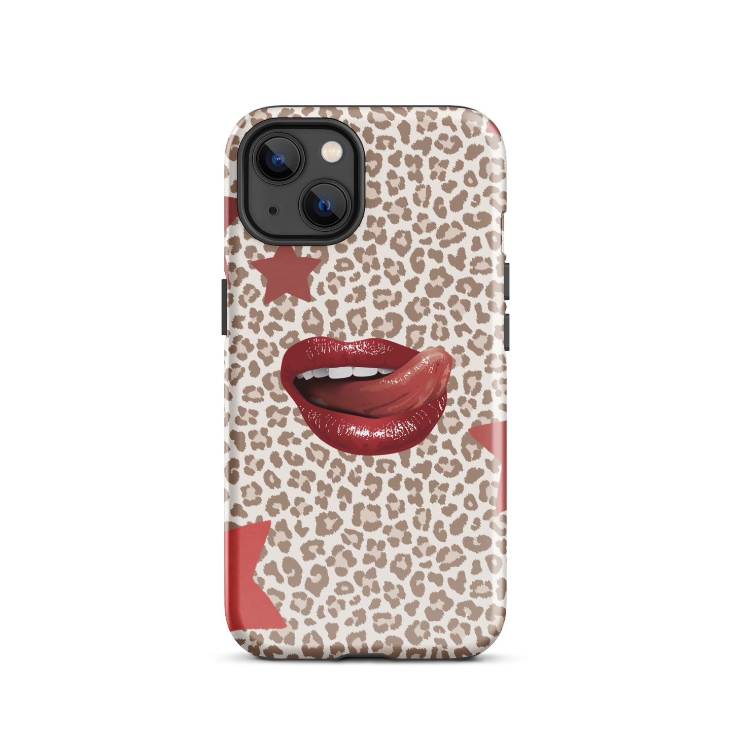 Wild Kiss phone case with lipstick kiss design