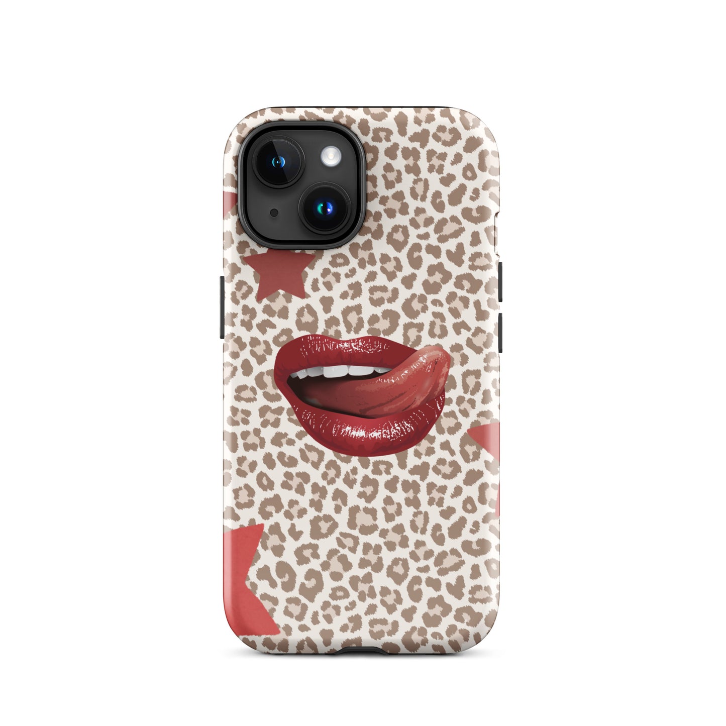 Wild Kiss phone case with lipstick kiss design