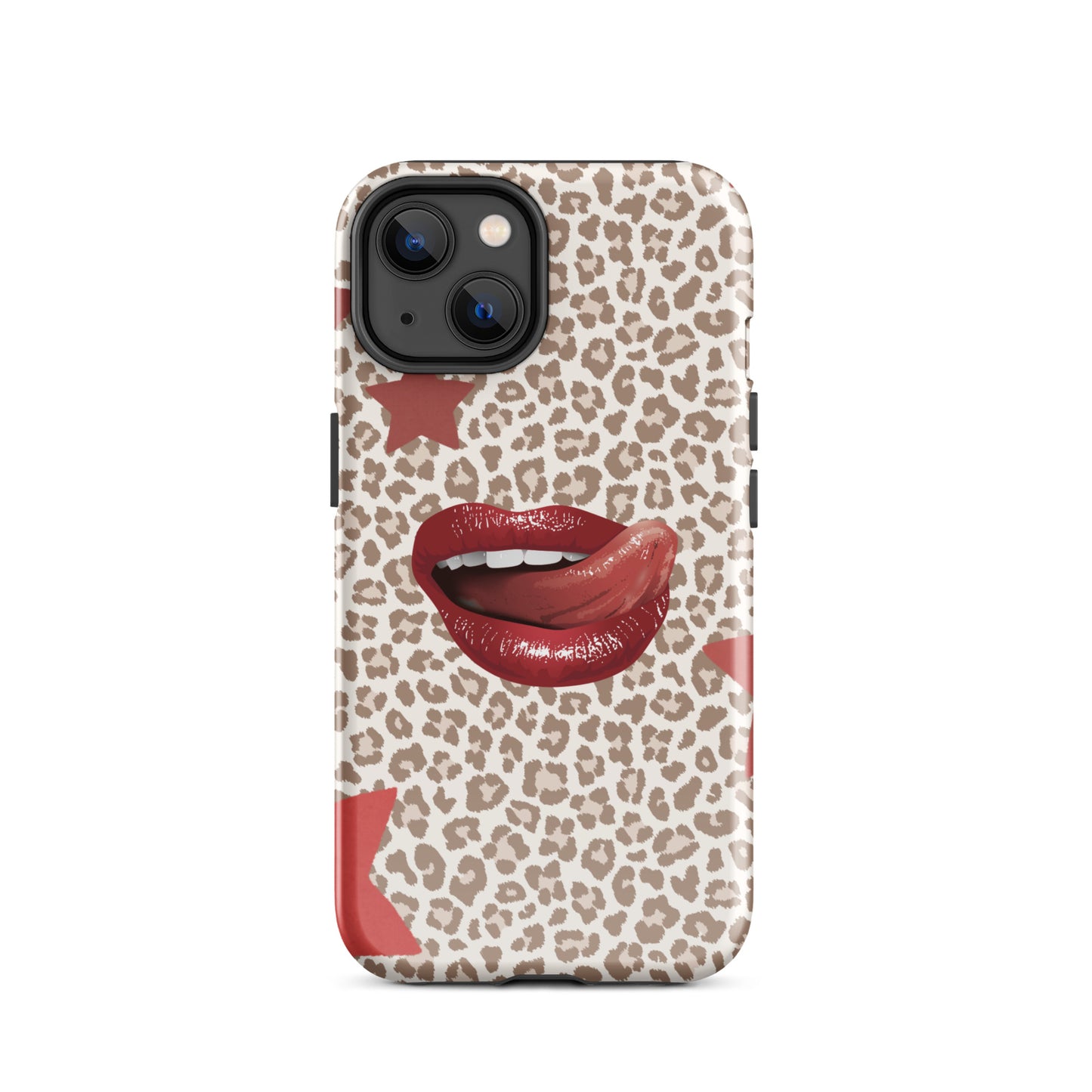Wild Kiss phone case with lipstick kiss design