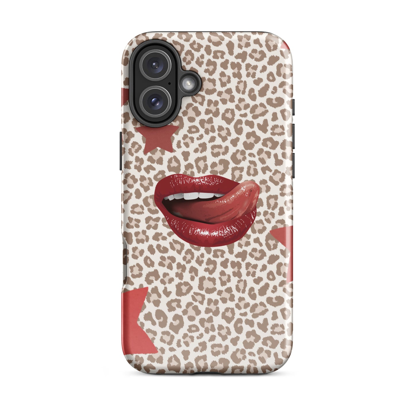 Wild Kiss phone case with lipstick kiss design