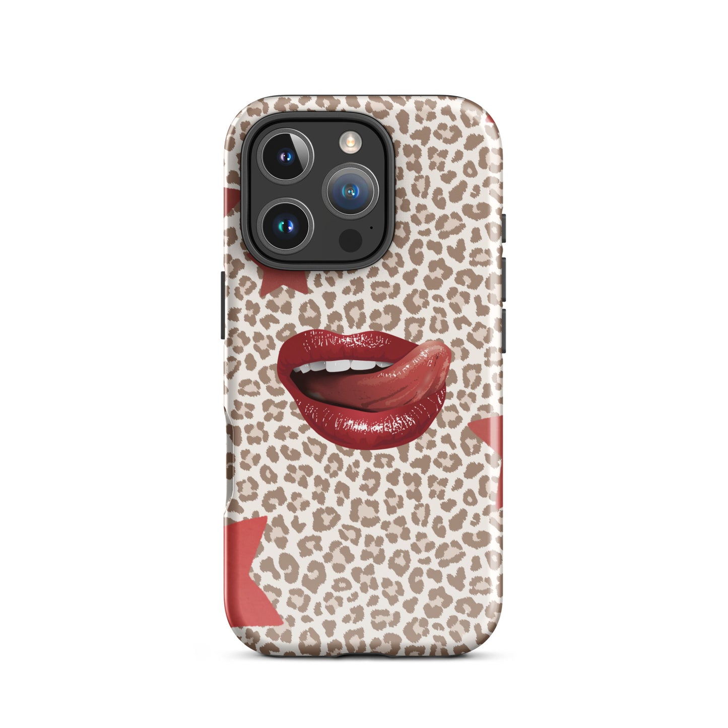 Wild Kiss phone case with lipstick kiss design